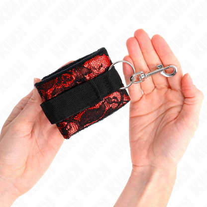 Muñequeras Diseño Escándalo Rojo-Negro