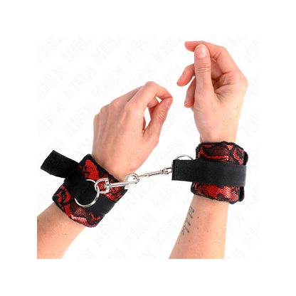 Muñequeras Diseño Escándalo Rojo-Negro