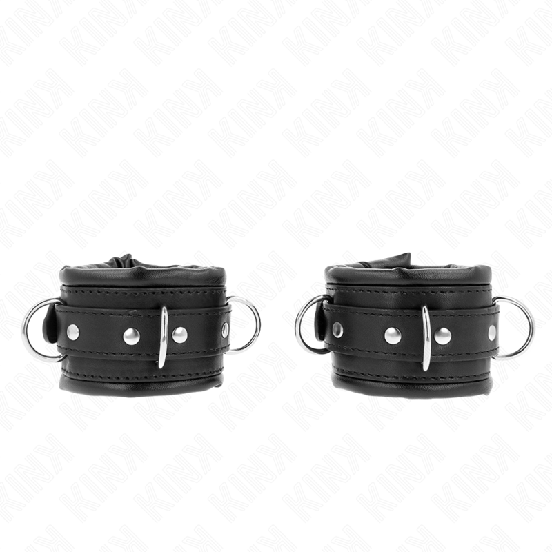 Muñequeras Estilo Heavy Forro Negro Ajustable 20-30 Cm X 6 Cm