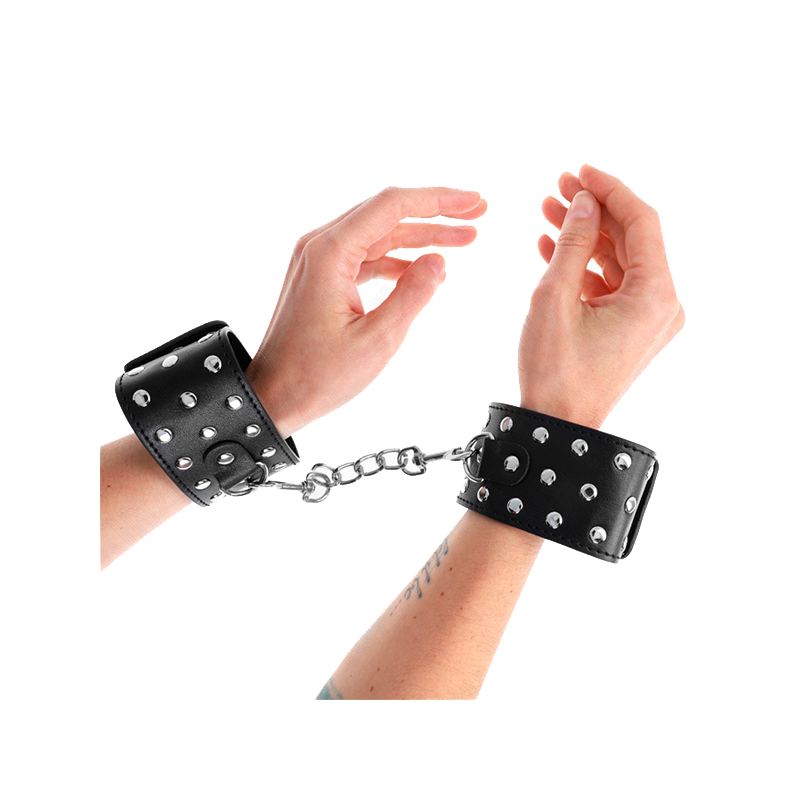 Muñequeras Estilo Punk Ajustable 19-24 Cm X 5.5 Cm