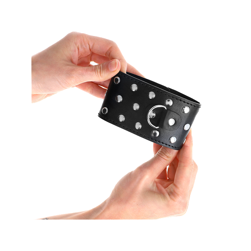 Muñequeras Estilo Punk Ajustable 19-24 Cm X 5.5 Cm