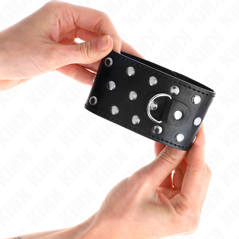 Muñequeras Estilo Punk Ajustable 19-24 Cm X 5.5 Cm