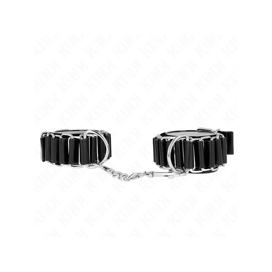 Muñequeras Finas En Forma De Bisagra Negro Ajustable 16-22 Cm X 3.5 Cm