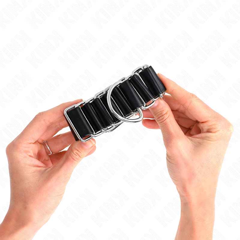Muñequeras Finas En Forma De Bisagra Negro Ajustable 16-22 Cm X 3.5 Cm