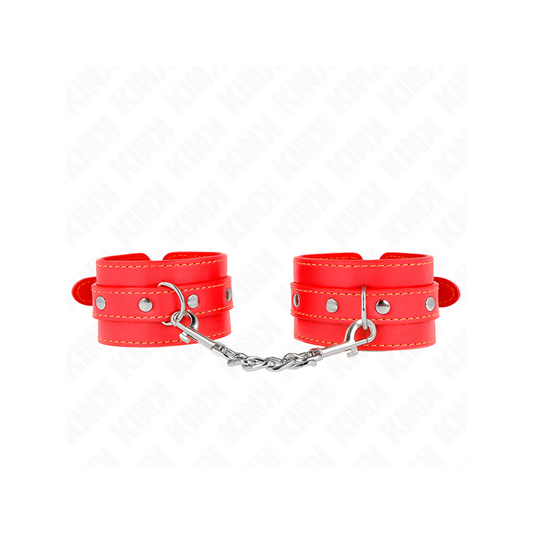 Muñequeras Finas Rojo Ajustable 21-33 Cm