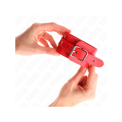 Muñequeras Finas Rojo Ajustable 21-33 Cm