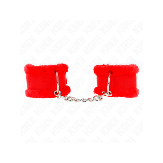 Muñequeras Forrada Rojo Ajustable 17-31 Cm X 7 Cm