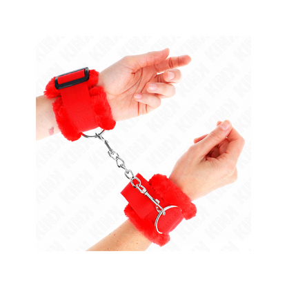 Muñequeras Forrada Rojo Ajustable 17-31 Cm X 7 Cm
