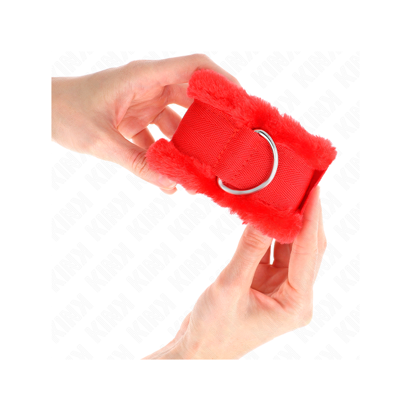 Muñequeras Forrada Rojo Ajustable 17-31 Cm X 7 Cm