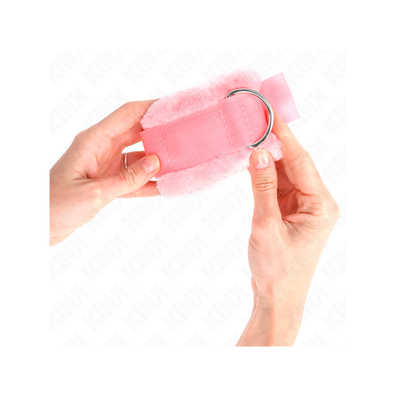 Muñequeras Forrada Rosa Ajustable 17-31 Cm X 7 Cm