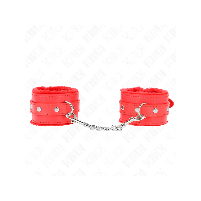 Muñequeras Forradas Premium Rojo Con Correa Rojo Ajustable 17-29 Cm X 6 Cm