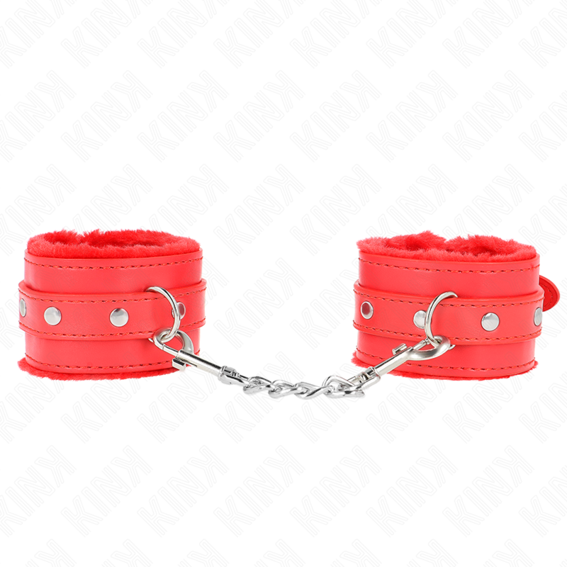 Muñequeras Forradas Premium Rojo Con Correa Rojo Ajustable 17-29 Cm X 6 Cm