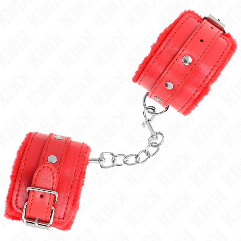 Muñequeras Forradas Premium Rojo Con Correa Rojo Ajustable 17-29 Cm X 6 Cm