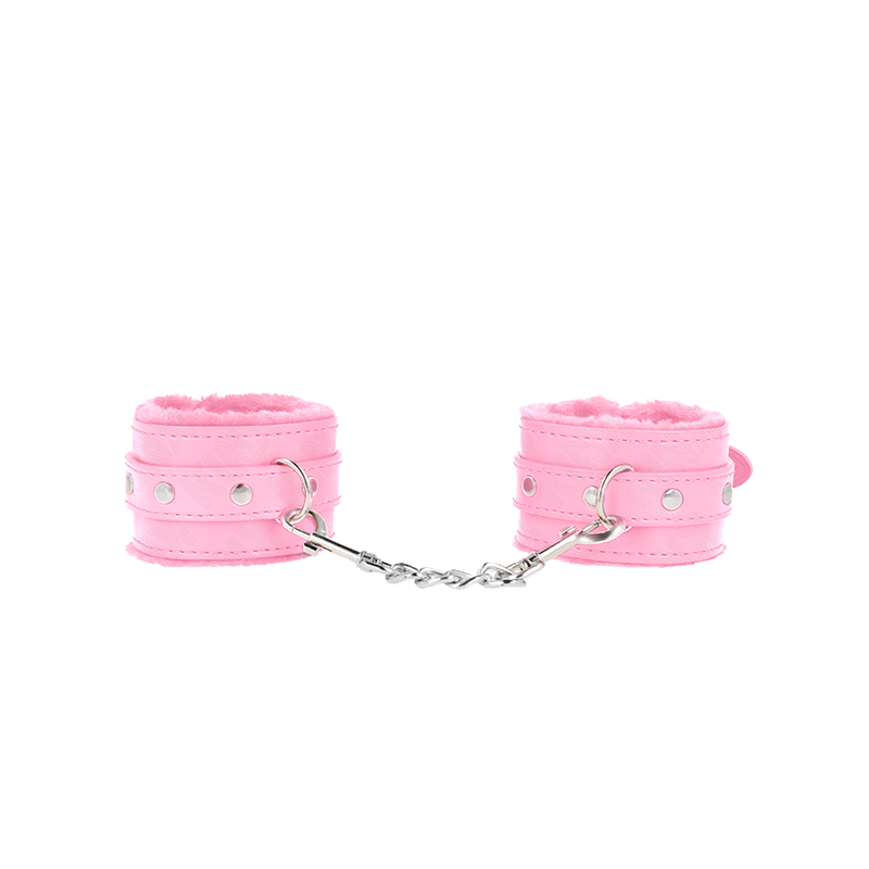 Muñequeras Forradas Premium Rosa Con Correa Rosa Ajustable 17-29 Cm X 6 Cm