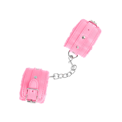 Muñequeras Forradas Premium Rosa Con Correa Rosa Ajustable 17-29 Cm X 6 Cm