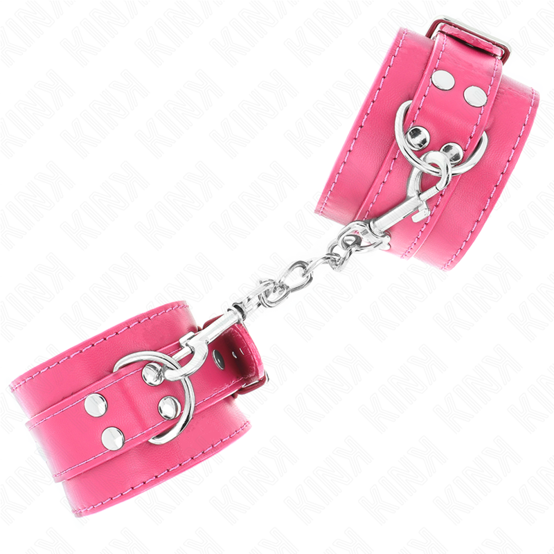 Muñequeras Fucsia Con Detalles En Fucsia Ajustable 20-28 Cm X 5.5 Cm