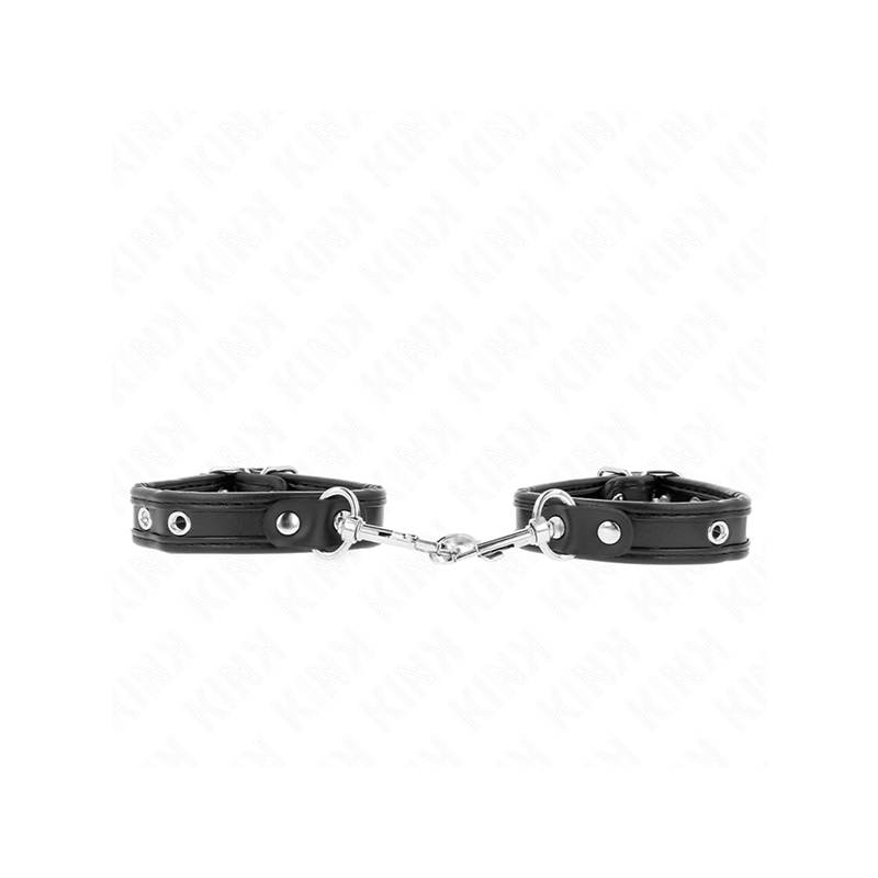 Muñequeras Mini Negro Con Tachuelas Ajustable 16-22 Cm X 2 Cm