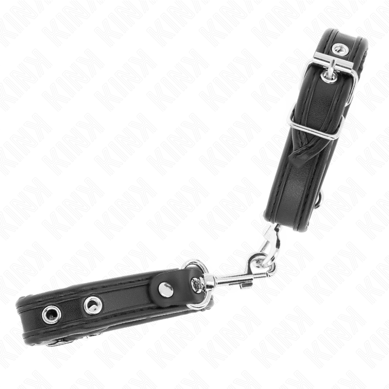 Muñequeras Mini Negro Con Tachuelas Ajustable 16-22 Cm X 2 Cm