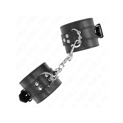 Muñequeras Negro Con Correa Negro Ajustable 17-28 Cm X 6 Cm