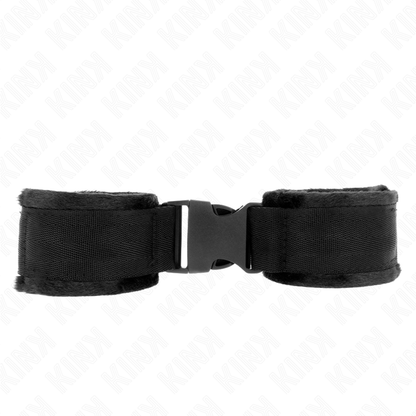 Muñequeras Nylon Negro Modelo 1 Ajustable 25-35 Cm X 6 Cm