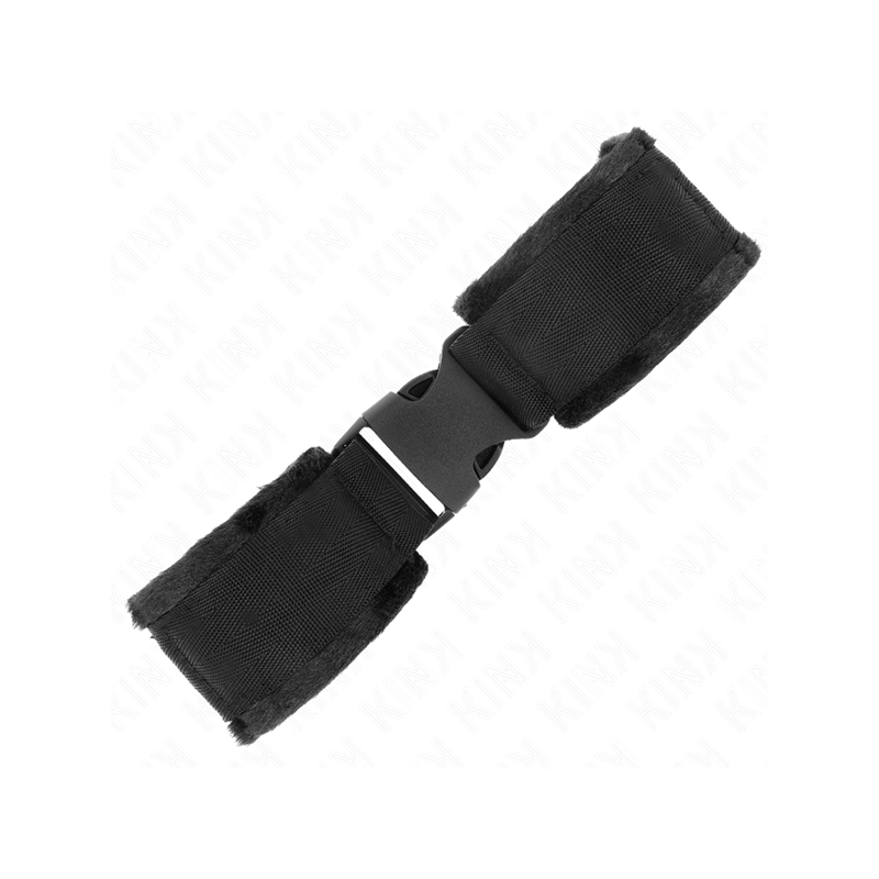 Muñequeras Nylon Negro Modelo 1 Ajustable 25-35 Cm X 6 Cm