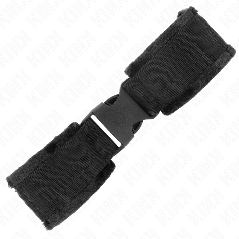 Muñequeras Nylon Negro Modelo 1 Ajustable 25-35 Cm X 6 Cm