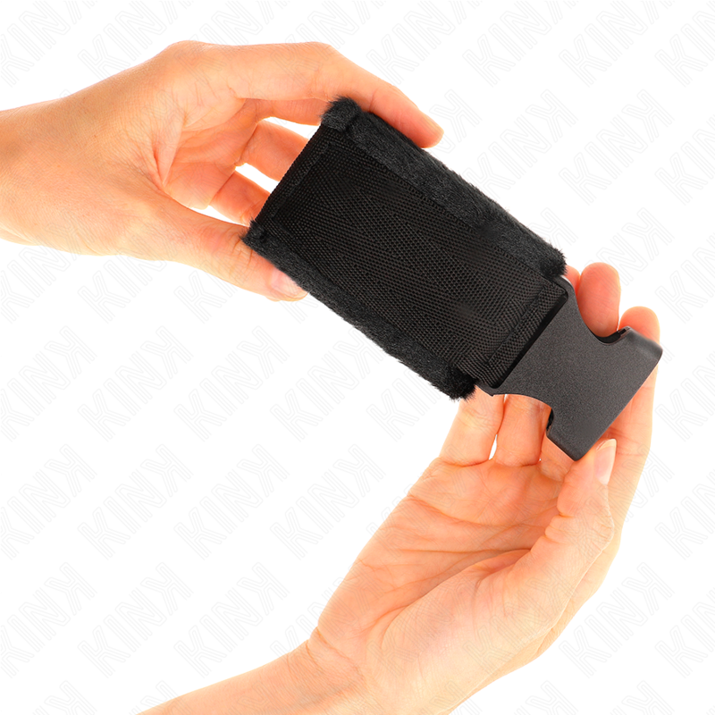 Muñequeras Nylon Negro Modelo 1 Ajustable 25-35 Cm X 6 Cm