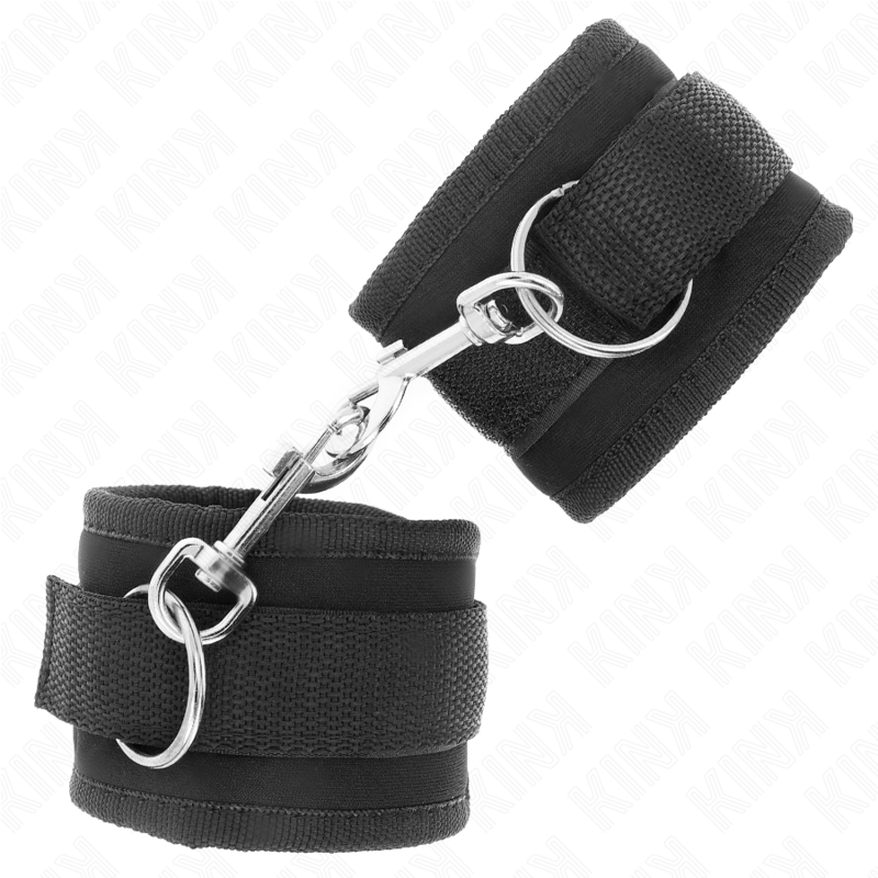Muñequeras Nylon Negro Modelo 2 Ajustable 18-35 Cm X 6 Cm