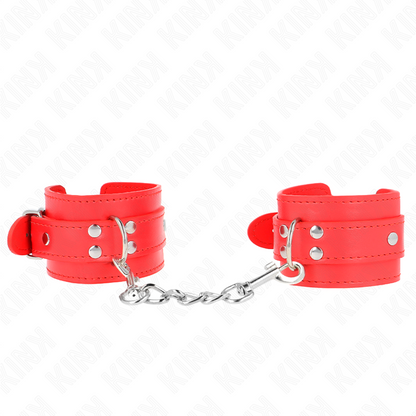 Muñequeras Sencillas Rojo Ajustable 20-23 Cm X 5.5 Cm