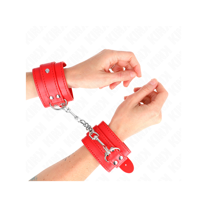Muñequeras Sencillas Rojo Ajustable 20-23 Cm X 5.5 Cm