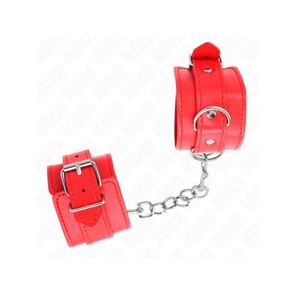 Muñequeras Sencillas Rojo Ajustable 20-23 Cm X 5.5 Cm