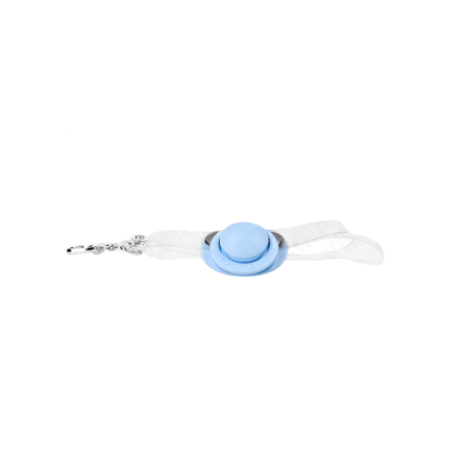 Mordaza Forma Chupete 5.5 X 4 Cm Celeste Ajustable 43-60 Cm