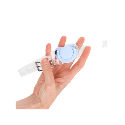 Mordaza Forma Chupete 5.5 X 4 Cm Celeste Ajustable 43-60 Cm