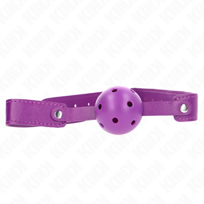 Mordaza De Bola 4.5 Cm Transpirable Morado 65 X 2.5 Cm