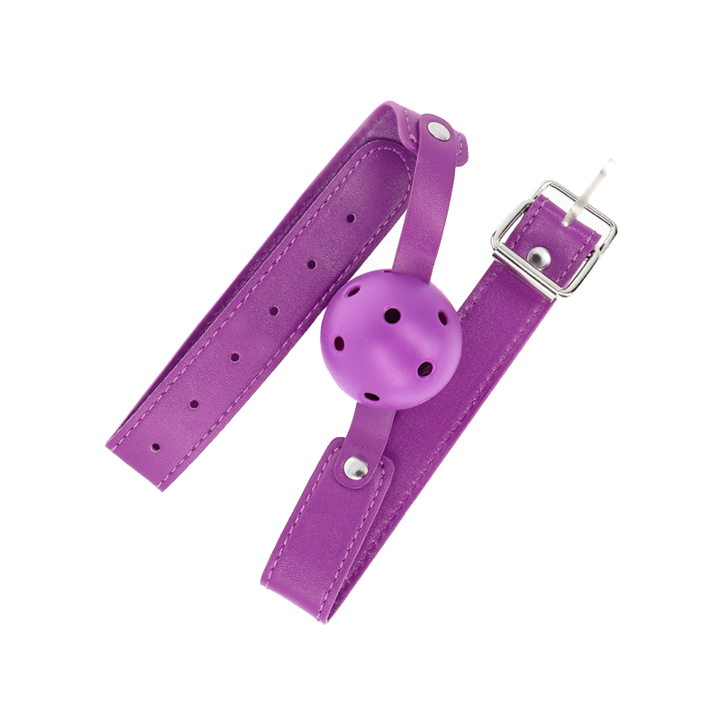 Mordaza De Bola 4.5 Cm Transpirable Morado 65 X 2.5 Cm