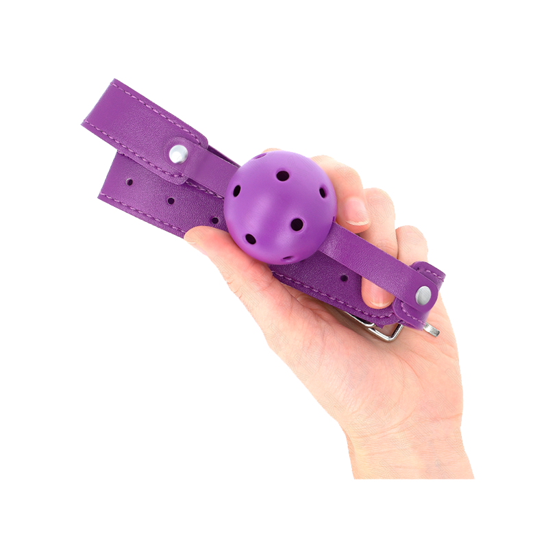 Mordaza De Bola 4.5 Cm Transpirable Morado 65 X 2.5 Cm