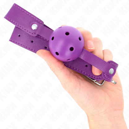 Mordaza De Bola 4.5 Cm Transpirable Morado 65 X 2.5 Cm