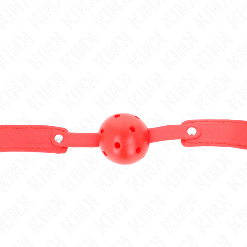 Mordaza De Bola 4.5 Cm Transpirable Rojo 65 X 2.5 Cm