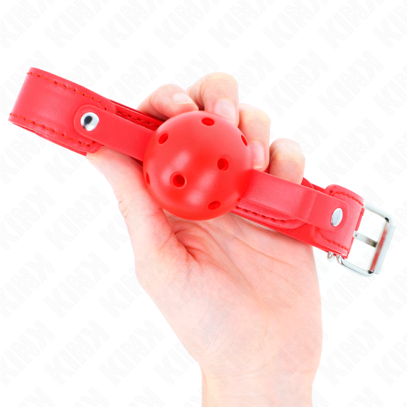 Mordaza De Bola 4.5 Cm Transpirable Rojo 65 X 2.5 Cm