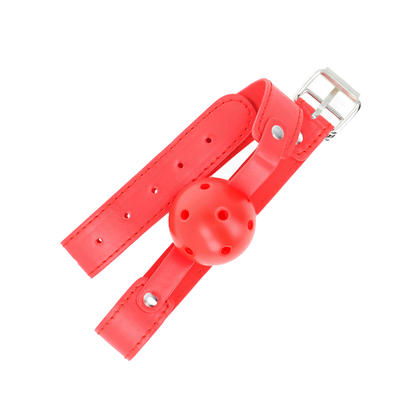 Mordaza De Bola 4.5 Cm Transpirable Rojo 65 X 2.5 Cm