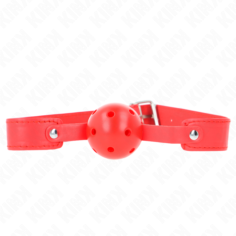 Mordaza De Bola 4.5 Cm Transpirable Rojo 65 X 2.5 Cm