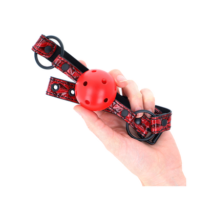 Mordaza De Bola 4.5 Cm Con Patrón De Diamante Modelo 1 64.5 Cm Ajustable 42- 60 Cm