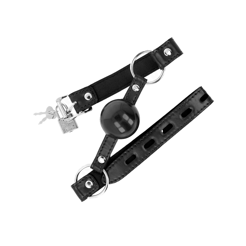 Mordaza De Bola 4 Cm Tpe Negro 60 X 2 Cm