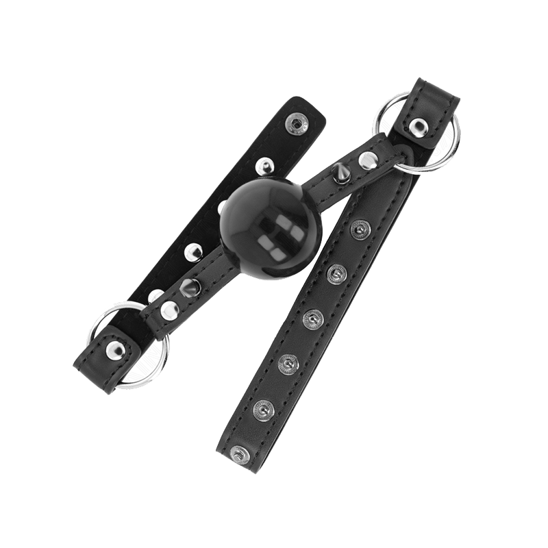 Mordaza De Bola 4 Cm Con Remache De Punta Y Cierre A Presión 65 X 2 Cm