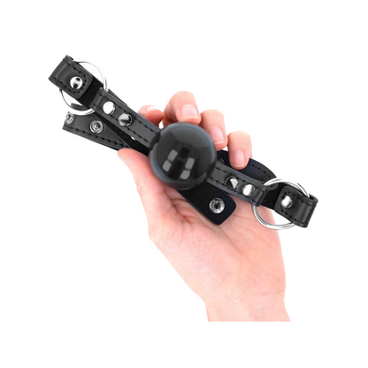 Mordaza De Bola 4 Cm Con Remache De Punta Y Cierre A Presión 65 X 2 Cm