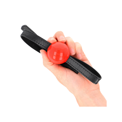 Mordaza De Bola 4 Cm Sólida Simple Rojo 65 X 1.5 Cm