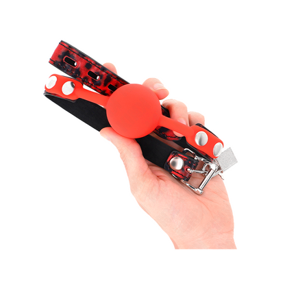 Mordaza De Bola 4 Cm De Silicona Modelo 2 Con Candado 60 X 2 Cm