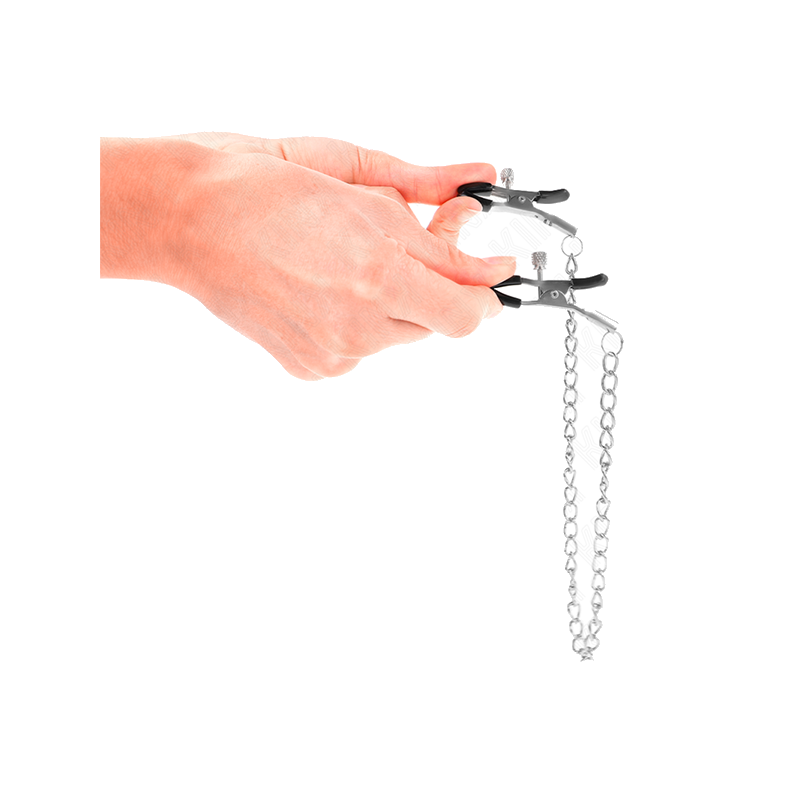 Pinzas Para Pezones Con Cadena Fina 30 Cm