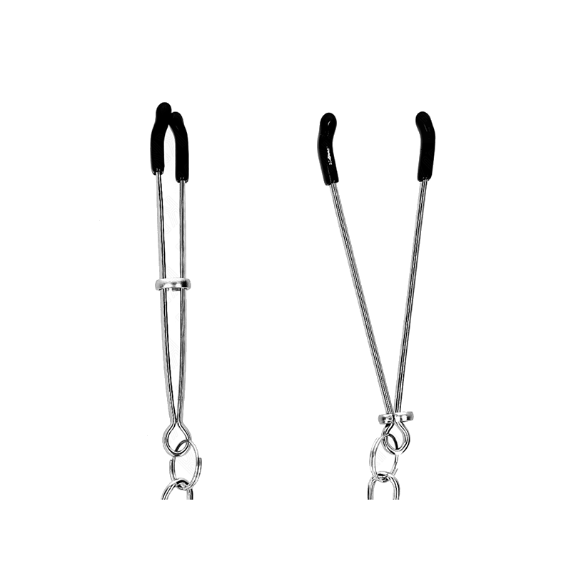 Pinzas Para Pezones Fina Con Cadena Gruesa 30 Cm