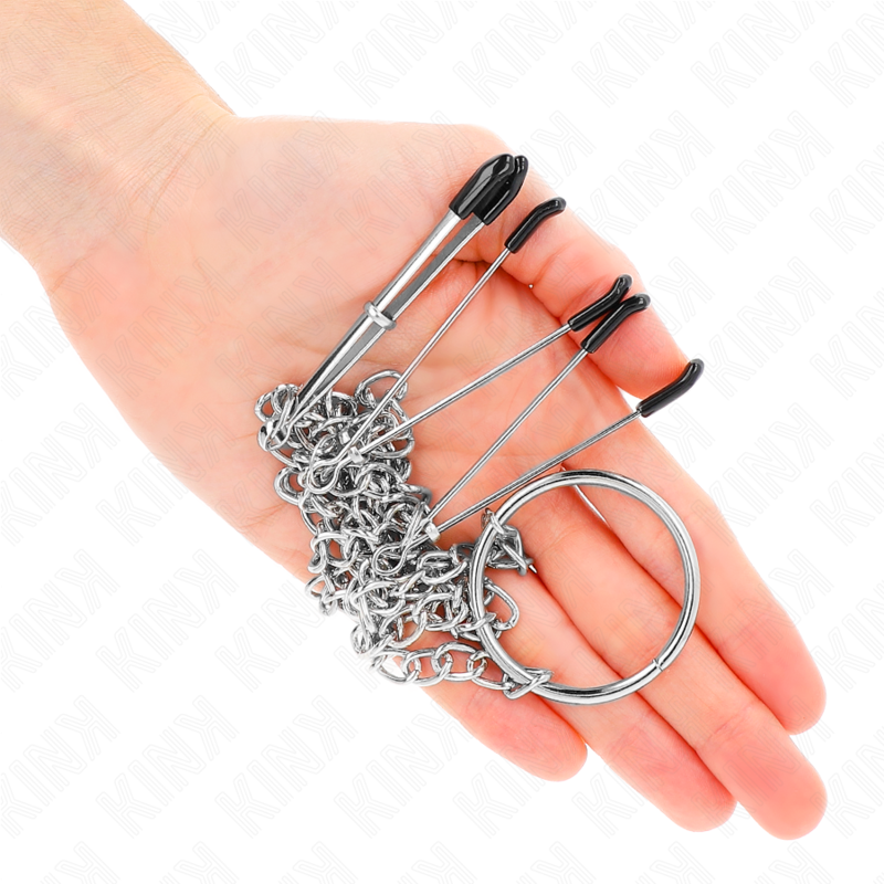 Pinzas Para Pezones Y Clítoris Con Cadena 30 Cm Modelo 1